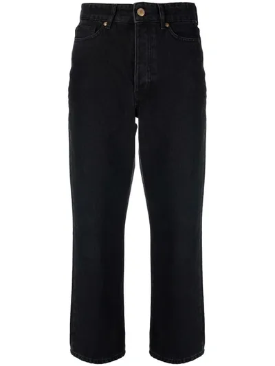 By Malene Birger Black Stellen Jeans In Schwarz