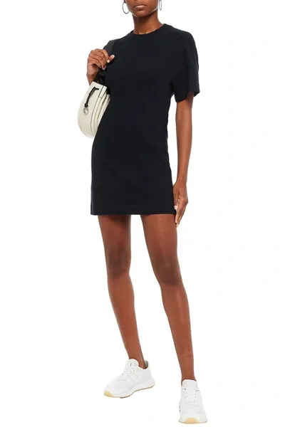 Rag & Bone Lilith Organic Cotton-jersey Mini Dress In Black