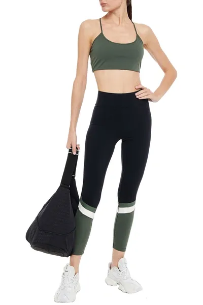 All Access Stretch Sports Bra In Army Green