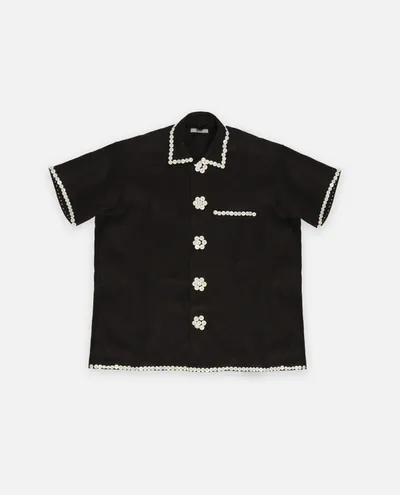 Bode New York Pearly Royal Shirt In Black