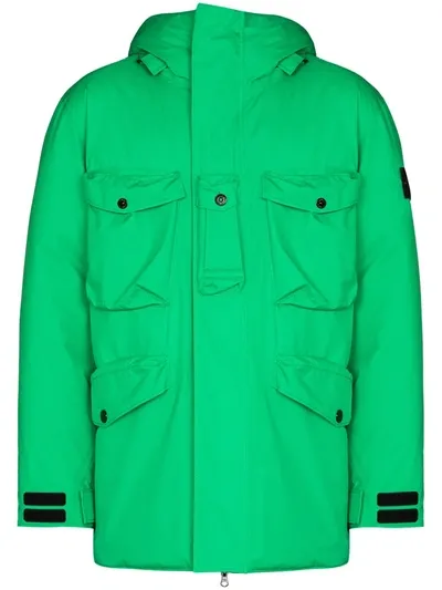 Stone Island Ripstop Gore-tex Tech Down Jacket In Green