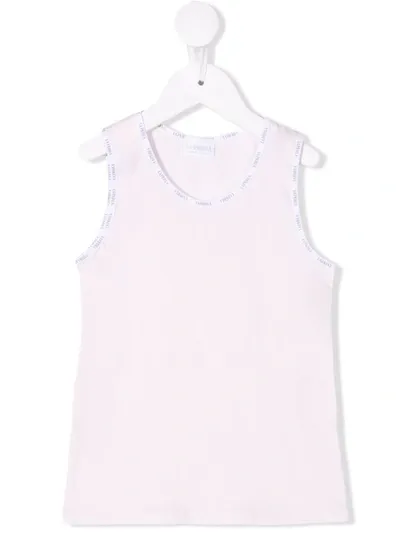 La Perla Kids' Logo-trimmed Tank Top In Pink