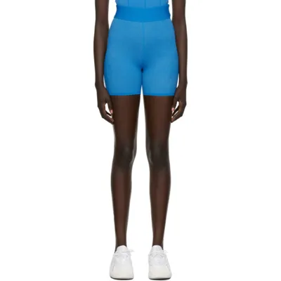 Gauge81 Calgary Blue Stretch-knit Cycling Shorts