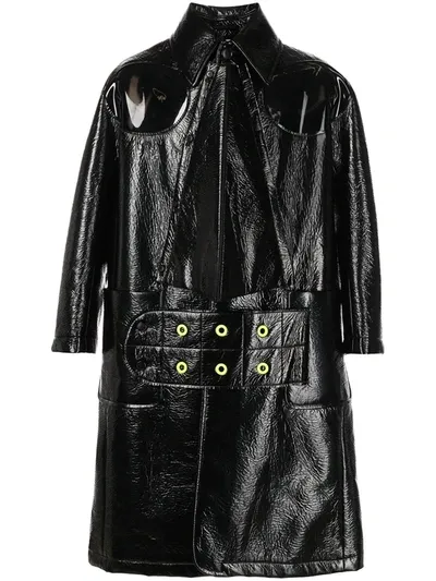 Walter Van Beirendonck Mask Coat In Schwarz