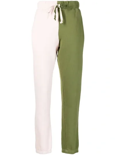 La Detresse Lovers Two-tone Trackpants In Rosa