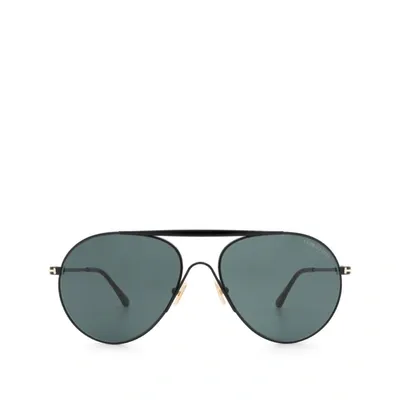 Tom Ford Ft0773 Shiny Black Male Sunglasses In .