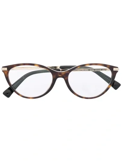 Valentino Garavani Va3066 Oval-shaped Glasses In Braun