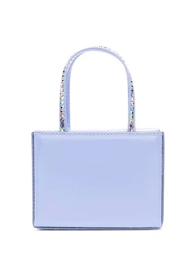 Amina Muaddi Gilda Crystal-embellished Mini Bag In Blau