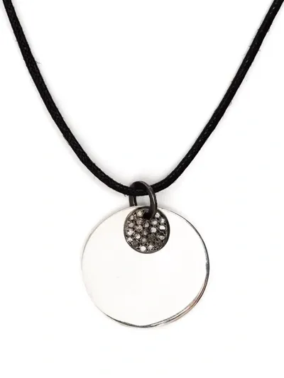 Rosa Maria Pluto Crystal-charm Necklace In Schwarz