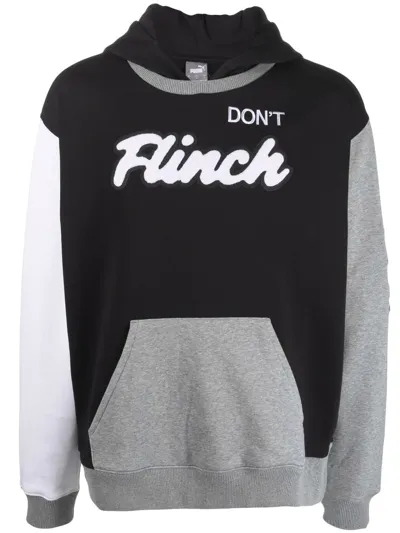 Puma Don't Flinch Patch Hoodie In Black