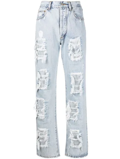 Almaz Ripped-design Jeans In Blue