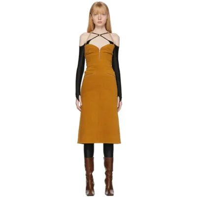 Knwls Tan Corduroy Shiv Dress