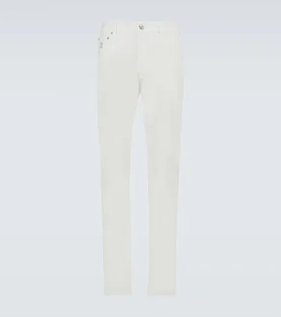 Brunello Cucinelli Cotton Straight-leg Jeans In White