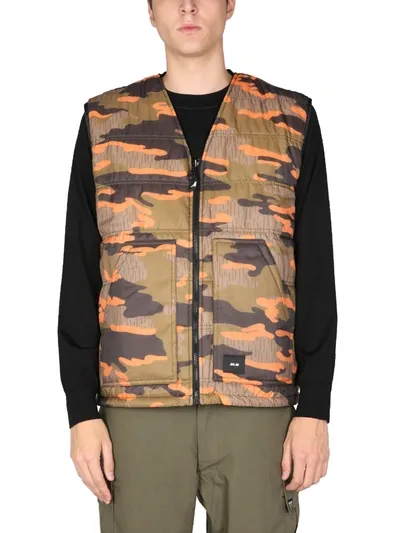 Arkair Reversible Quilted Gilet In Black