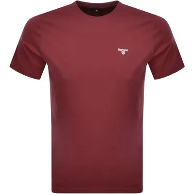 Barbour Sports T Shirt Red