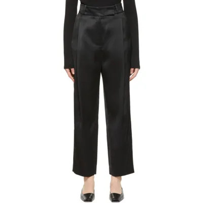 Totême Black City Sport Trousers In 200 Black