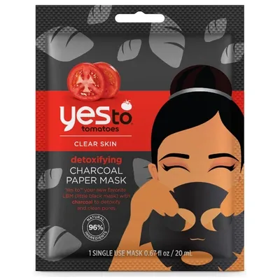 Yes To Tomatoes Detoxifying Charcoal Paper Mask