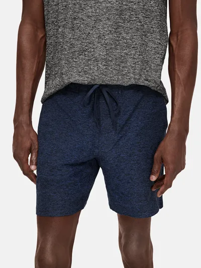 Outdoor Voices Cloud Knit 7 Shorts In Navy