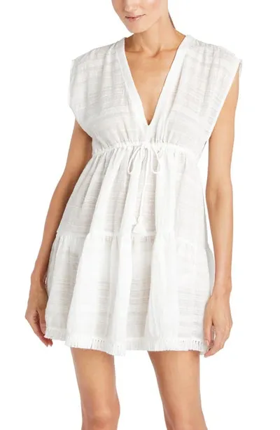 Robin Piccone Natalie Founcy Cover-up Dress In White