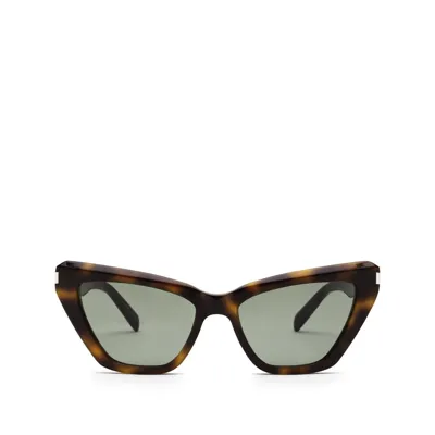 Saint Laurent Eyewear Sl 466 Havana Sunglasses