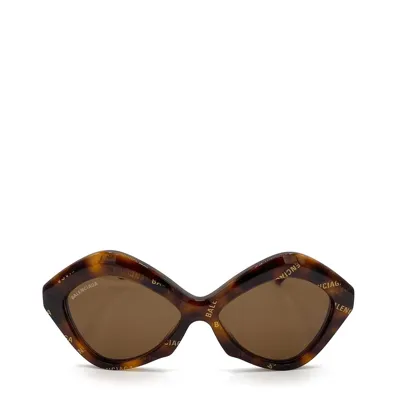 Balenciaga Bb0125s Havana Sunglasses In Brown