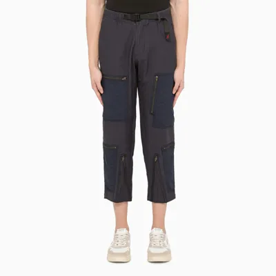 Gramicci Navy Multiple-pockets Baggy Trousers In Blue