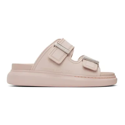 Alexander Mcqueen Rubber Exaggerated-sole Sandals In Pink