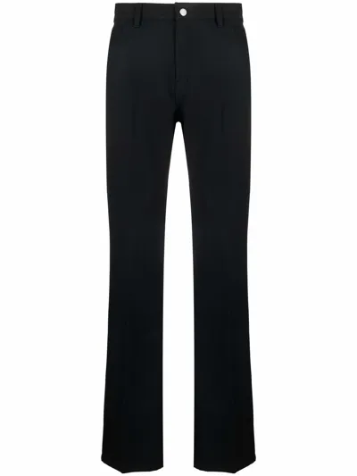 Courrèges High-waisted Straight-leg Trousers In Black