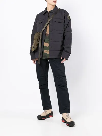 Maharishi Padded Shirt Jacket In Black