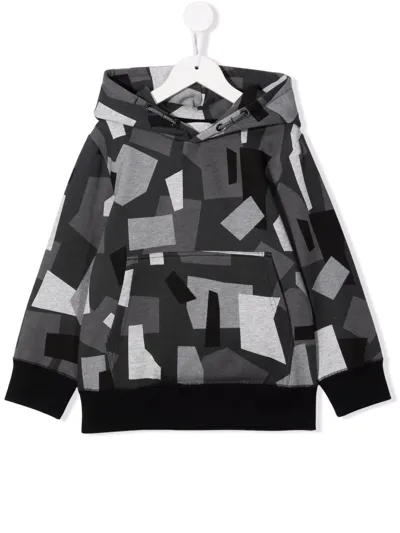 Stella Mccartney - Geometric Oversized Fleece Hoodie In Multicolour