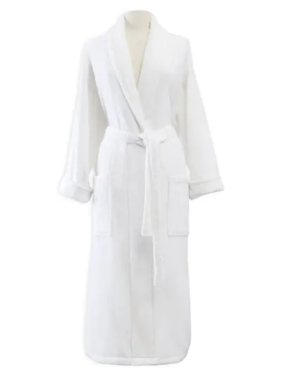 Sferra Fairfield Velour Robe In White