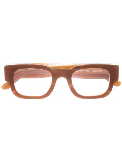 Thierry Lasry Loyalty Square-frame Glasses In Brown