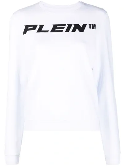 Philipp Plein Logo-print Sweatshirt In White