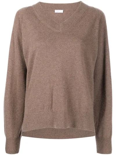 Rosetta Getty V-neck Cashmere Jumper In Brown