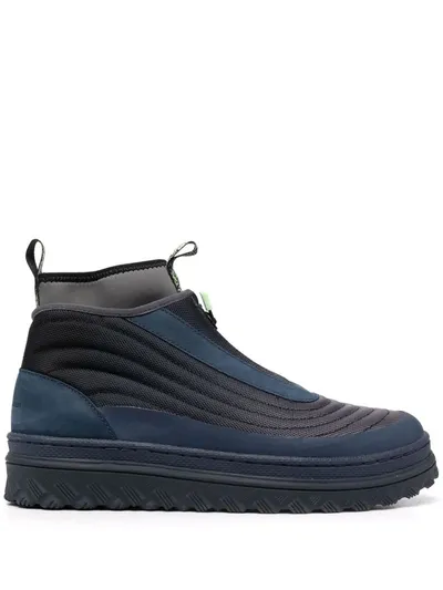 Paria Farzaneh Zipped Hi-top Sneakers In Blue