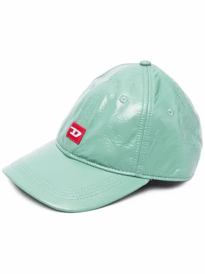 Diesel Logo-patch Baseball Cap In Green