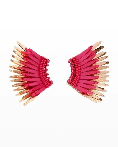 Mignonne Gavigan Mini Madeline Earrings, Magenta In Pink