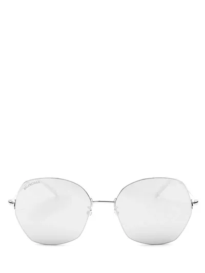 Balenciaga Bb0014s Silver Unisex Sunglasses