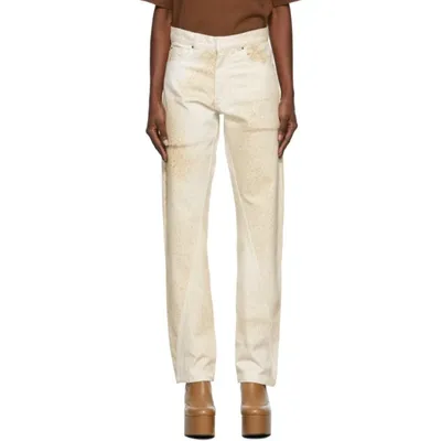 Bianca Saunders Beige Wrangler Edition Knit Where Jeans In Sand