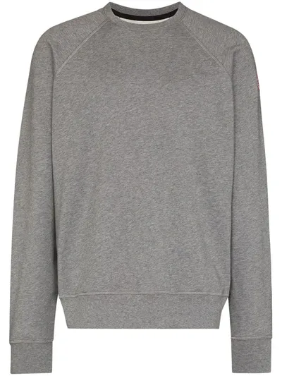 Canada Goose Huron Organic-cotton Jersey Sweatshirt In Grey