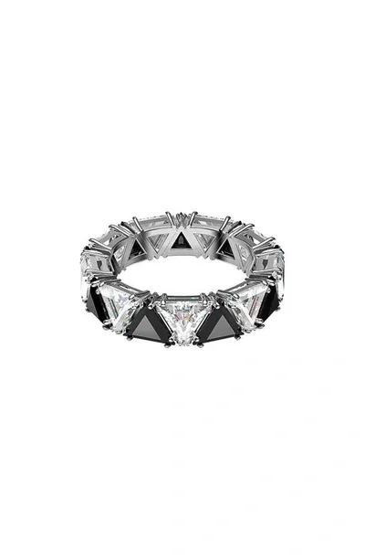 Swarovski Millenia Cocktail Ring With Triangle Cut Crystals