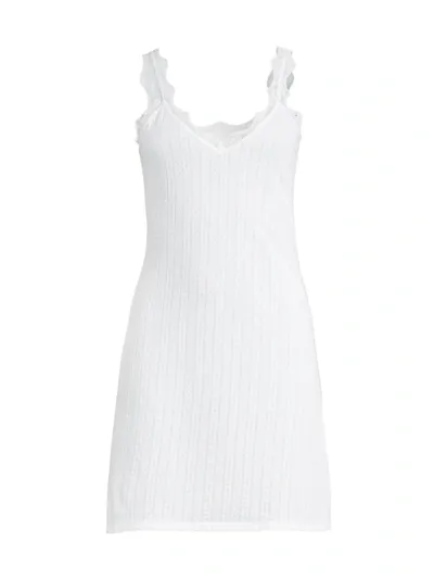 Andine Kiki Pointelle Chemise In White