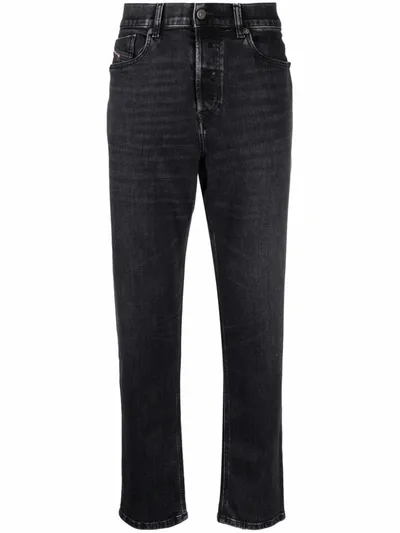 Diesel 2005 D-fining Tapered Fit Jeans Dark Blue In Dark Wash