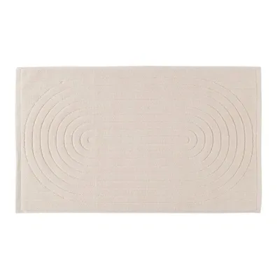 Baina Beige Martha Bath Mat In Clay