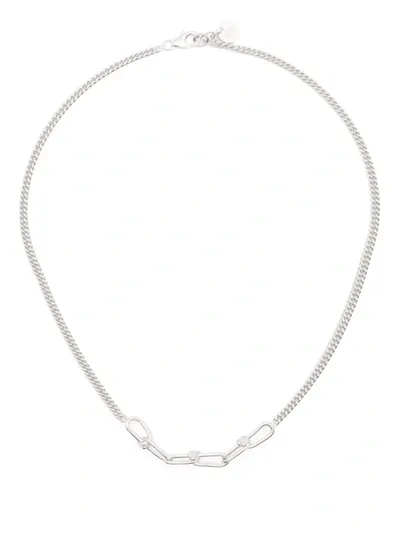 Annelise Michelson Wire Boyfriend Chain Necklace In Silver