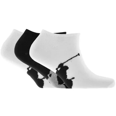 Ralph Lauren 3 Pack Trainer Socks White