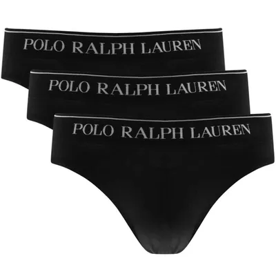 Ralph Lauren Underwear 3 Pack Briefs Black