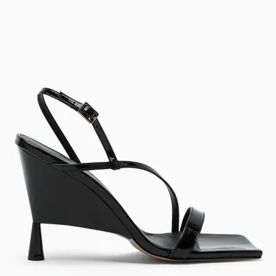 Gia Borghini Black Patent Leather Rosie 5 Pumps