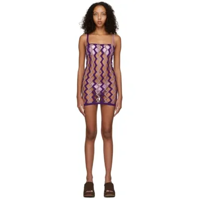 Isa Boulder Ssense Exclusive Purple Nest Tank Dress