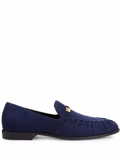 Giuseppe Zanotti Jareth Suede Loafers In Velour Pilota